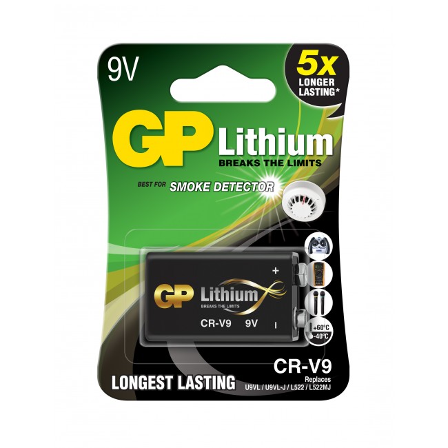 GP Lithium 9V -paristo Image