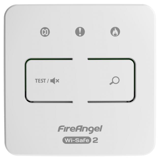 Fireangel WI-SAFE2 kontrollipaneeli testi pause, WTSL-F sarjaankytkettävä Image